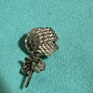 Tiffany & Co Sterling Silver Knot Earrings